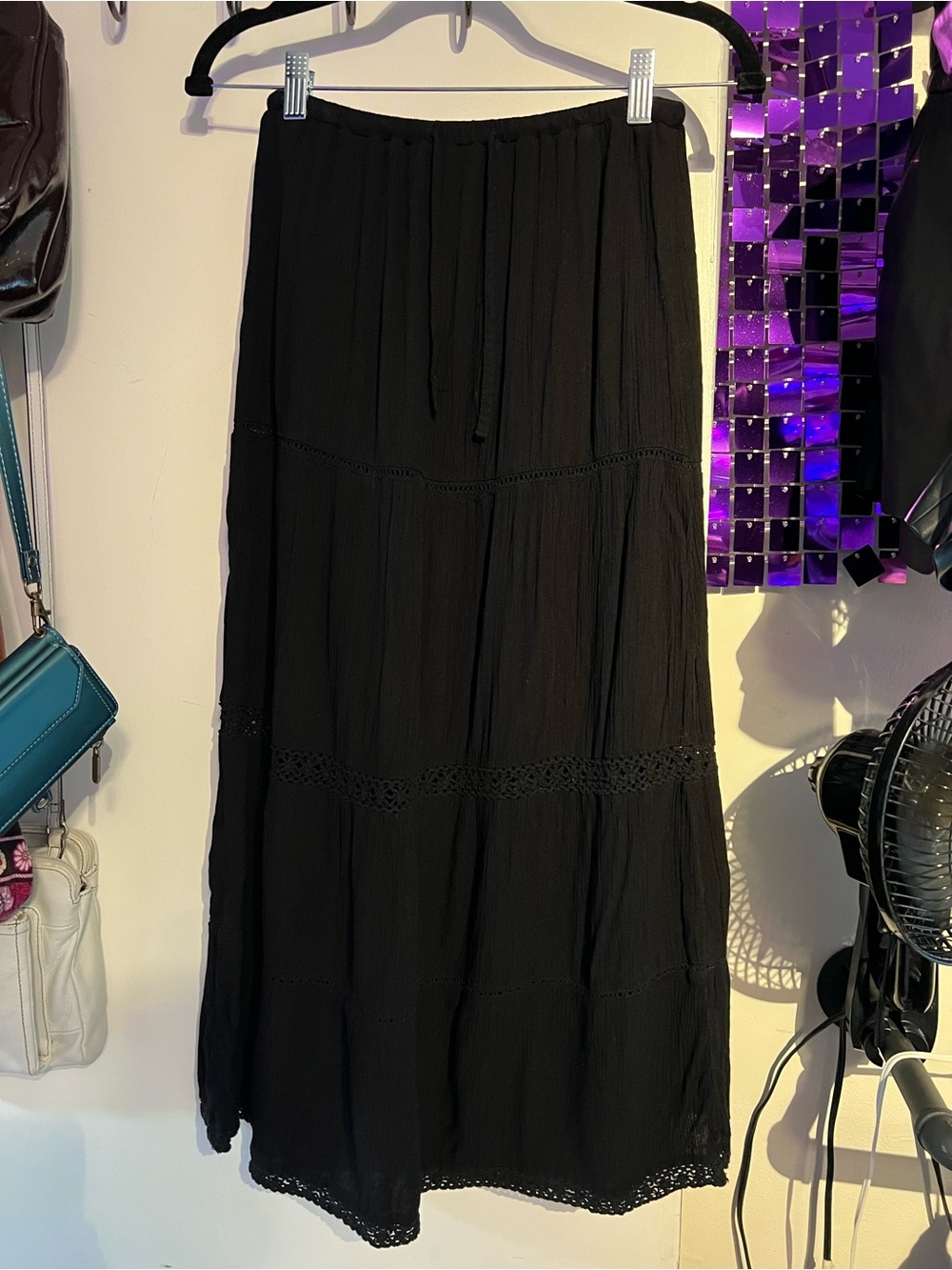 Aeropostale Black Maxi Skirt Size XS